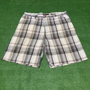 Vintage Y2K Airwalk Baggy Plaid Skater Shorts Men 38 Neutral Earth Tone Gorpcore